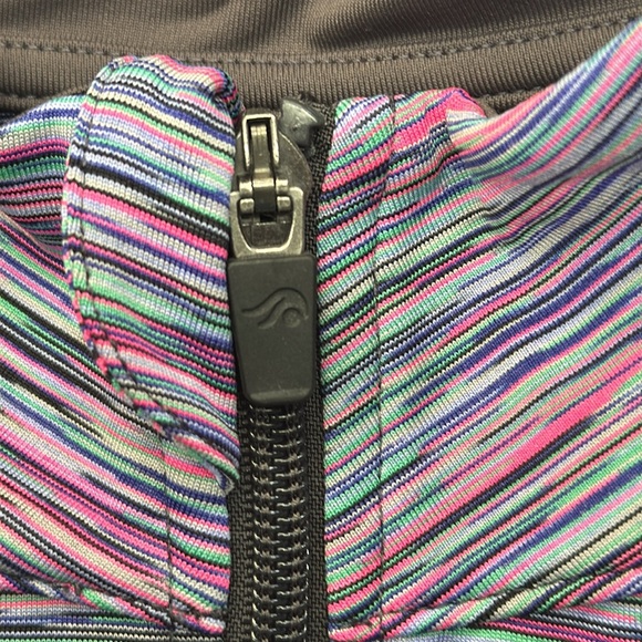 IDEOLOGY Women Long Sleeve Full Zip-Up Athletic Side Panels Jacket Large - Picture 7 of 12